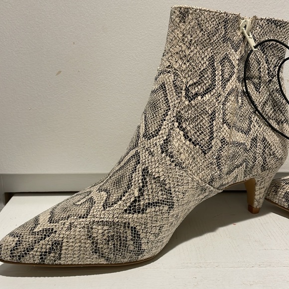🐍NWT Express Faux Snake Skin Booties. - Picture 2 of 9